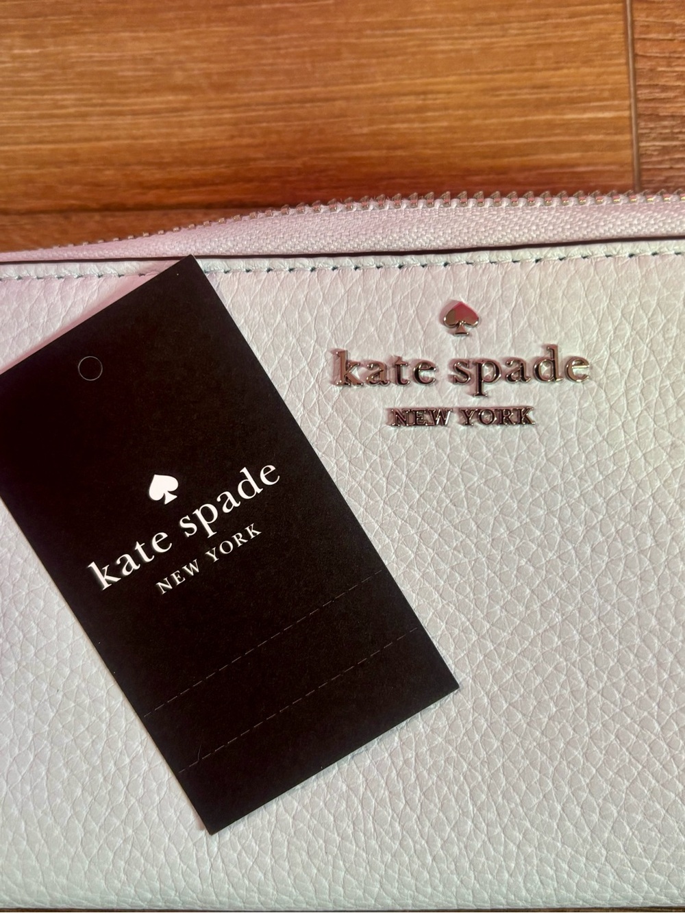 Kate Spade pale blue leather tote & pebbled leather wallet Duo NWT! MSRP $638! - Picture 16 of 16
